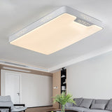 20/41 Wide White Square/Rectangle Led Flush Mount Modern Ceiling Lamp Metal / 41