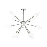 Industrial Amber/Clear Pendant Chandelier Lamp With Diamond Glass Shade - 9/12/15-Light For Living