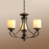 Classic Starburst Pendant Chandelier - 3/6 Lights Black Metal Ceiling Lamp Living Room Fixture With