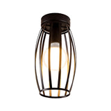 Nordic Metal Ceiling Mount Lamp | Oval Flush Light 1 Corridor Lighting -