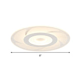 Super Thin Acrylic Windmill Flush Lamp - Modern Style Led Ceiling Mount Light (White/Warm/Inner Warm