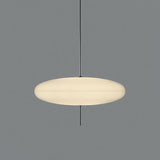 Modern Circular Ceiling Pendant Light With White Glass And 1 Bulb - Ideal For Dining Room