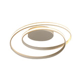 Modern Circle Ceiling Lights - White/Black Flush Mount Fixtures Indoor Lighting (18/23.5)