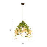 Cherry Blossom Retro Pendant Light - White Led Drop Lamp 10/15/18 Width