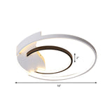 16/19.5 Double Ring Flushmount Lighting - Modern White Ceiling Lights Adjustable Warm/White Ambiance
