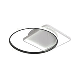 16’/19.5’ Modern White Creative Flush Mount Light Fixture With Warm/White Lighting