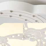 Modern White Acrylic Swirl Flushmount Lights - 18/19.5/31.5 Creative Flush Mount Light For Bedroom