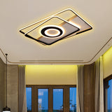Minimalist Led Square Ceiling Flush Light - 16/19.5/23.5/35.5 Wide Warm/White White / 35.5
