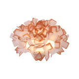 Art Deco Sinuous Flushmount Led Bedroom Light With Acrylic Shade