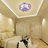 Art Deco Sinuous Flushmount Led Bedroom Light With Acrylic Shade