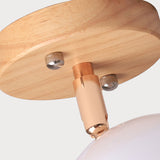Nordic Adjustable Semi Flush Ceiling Light Fixture - Black/Gray/White/Pink/Green Orbit Design