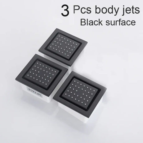 4 Inch Shower Body Nozzle Side Spray Massage Large Body Jet Bathroom Accessories 3 pcs black surface shower Faucet