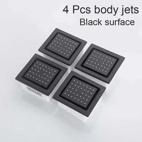 4 Inch Shower Body Nozzle Side Spray Massage Large Body Jet Bathroom Accessories 4 pcs black surface shower Faucet