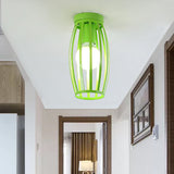 Nordic Metal Ceiling Mount Lamp | Oval Flush Light 1 Corridor Lighting -
