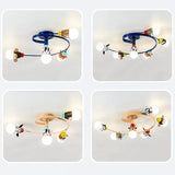 Animal-Inspired Twist Arm Led Ceiling Lamp For Modern Offices
