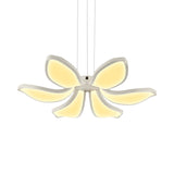 Contemporary Acrylic Chandelier Light - Flower Shape 6/8 Lights Led Hanging Ceiling Lamp