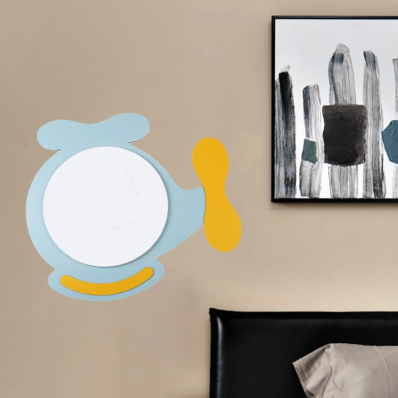 Childrens Led Ceiling Mount Light With Wooden Cartoon Pattern - Ideal For Kindergarten
