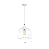White Minimalist Metallic Pendulum Light: Stylish 1-Light Hanging Lamp Kit For Bedrooms