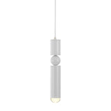 Modern Tube Hanging Light - Metal Black/White/Brass Led Suspension Pendant For Dining Room Warm