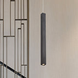 Modern Cuboid Metal Ceiling Light - Black/White Single Head Led Pendant Fixtures For Living Room