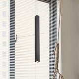 Modern Cuboid Metal Ceiling Light - Black/White Single Head Led Pendant Fixtures For Living Room