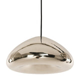 7/12W Modern Glass Pendant Light - Recessed Shape 1 Sliver/Gold/Rose Gold