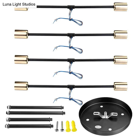6/8 Head Led Industrial Iron Ceiling Light Living Room Lighting Nordic E27 Lamp