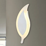 6 Wide Simple Acrylic Led Wall Lamp - Warm/White Light Sconce Fixture White / Third Gear