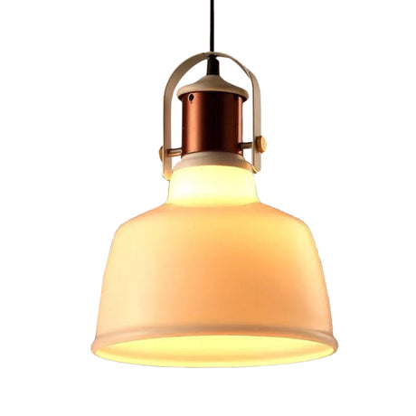 Vintage Style Metallic Barn Ceiling Pendant Lamp With 47 Cord - Black/White For Restaurants