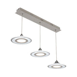 Modern Circle Pendant Led Hanging Lamp For Dining Room Island With Acrylic Shade In Warm/White Light