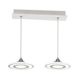 Modern Circle Pendant Led Hanging Lamp For Dining Room Island With Acrylic Shade In Warm/White Light