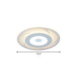 Ultra Thin Acrylic Flush Mount Led Ceiling Light - Modern Warm/White Multiple Sizes Available