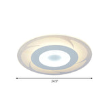 Ultra Thin Acrylic Flush Mount Led Ceiling Light - Modern Warm/White Multiple Sizes Available