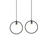 Black Metal Ceiling Pendant Light For Dining Room - Industrial Design Triangle/Round Shape 1 Head