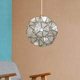 Modern Black Blossom Pendant Light With Unique Splicing Design - Stylish Ceiling Lamp