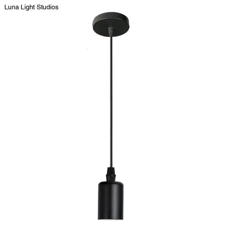 7 Type Modern Black Cage Pendant Lights Iron Minimalist Nordic Pyramid Lamp 8010