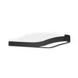 Minimalist Led Acrylic Flush Mount Light In Black Wave Design Warm/White - Close To Ceiling Lamp