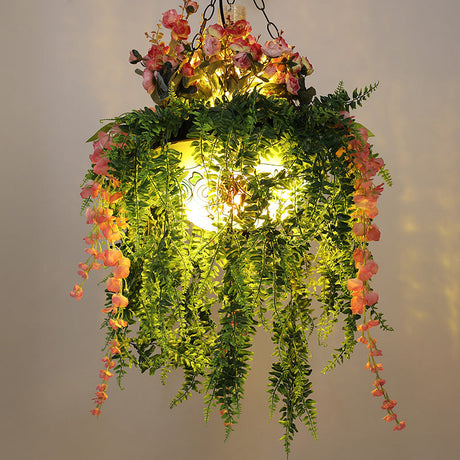 Industrial Green Dome Shade Chandelier With Frosted Glass Ceiling Perfect For Restaurants And Plants