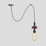 Vintage Amber Glass Pendant Light: Sphere/Capsule Design With 1 Head Black Pipe Hanging Lamp Fixture
