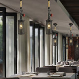 Sleek Black Metal Rotatable Ceiling Light With Cylinder Shade - Industrial Mesh Screen Design / A