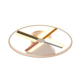 Contemporary White Windmill Led Ceiling Mount For Warm/White Bedroom Light