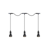 Rustic Iron Multi-Head Ceiling Light With Tandem Pendulum Design For Coffee Shops - Shop Led Pendant