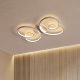 Acrylic Butterfly Led Flush Mount Spotlight: Minimalistic Black/White Ceiling Light
