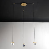 Gorgeous 3/6-Light Gem Multi Ceiling Pendant Lamp Kit With Led Beveled Crystal And Simple Brass