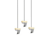 Gorgeous 3/6-Light Gem Multi Ceiling Pendant Lamp Kit With Led Beveled Crystal And Simple Brass