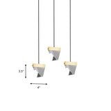 Gorgeous 3/6-Light Gem Multi Ceiling Pendant Lamp Kit With Led Beveled Crystal And Simple Brass
