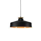 Modern Black/White Metal Pendant Light With Adjustable Cord - Barn/Cylinder/Tapered Design Black / A
