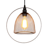 Industrial Black Metal Pendant Light For Living Rooms
