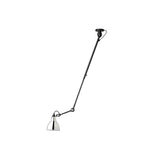 Modern Metallic Dome Pendant Lamp - 1 Bulb Black/Gray Ceiling Light With Articulated Arm For Kitchen