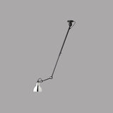 Modern Metallic Dome Pendant Lamp - 1 Bulb Black/Gray Ceiling Light With Articulated Arm For Kitchen